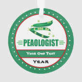 Funny Peaologist - I Liebe Peaks Ornament (Rückseite)