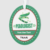 Funny Peaologist - I Liebe Peaks Ornament (Vorderseite)