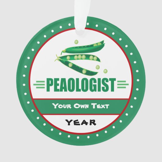 Funny Peaologist - I Liebe Peaks Ornament (Vorderseite)