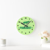 Funny Pease Runde Wanduhr (Zuhause)