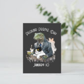 Funny Peculious People Day Postkarte (Stehend Vorderseite)