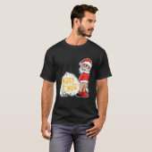 Funny pee Santa Illustration T-Shirt (Vorne ganz)