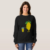 Funny Peeing Lemon Lemon Juice Pee Spaß Happ Sweatshirt (Vorne ganz)