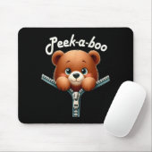 Funny - Peek-a-boo - Bear Mousepad (Mit Mouse)