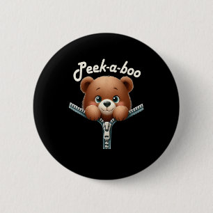 Funny - Peekabo - Bär Button