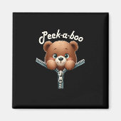 Funny - Peekabo - Bär Magnet (Vorne)
