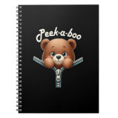 Funny - Peekabo - Bär Notizblock (Vorderseite)