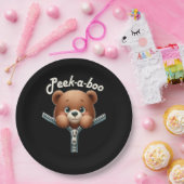 Funny - Peekabo - Bär Pappteller (Party)