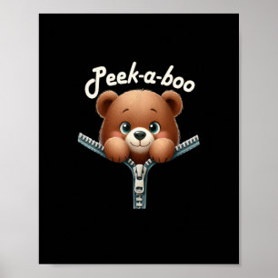 Funny - Peekabo - Bär Poster