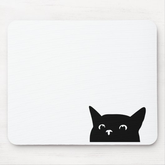 Funny Peeking Cat Mousepad (Vorne)