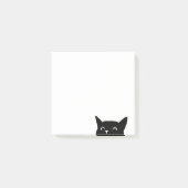Funny Peeking Cat Post-it Klebezettel (Vorderseite)