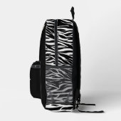 Funny Peeking Zebra Bedruckter Rucksack (Rechts)