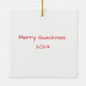 Funny Pekin Christmas Duck Ornament (Rückseite)