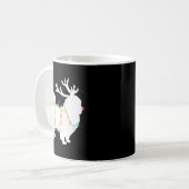Funny Pekingese Dog Tree Christmas Lights Xmas Paj Kaffeetasse (Vorderseite Links)