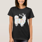 Funny Pekingese Dog Tree Christmas Lights Xmas Paj T-Shirt (Vorderseite)