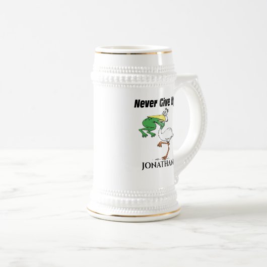 Funny Pelican Bierglas (VorderseiteRechts)