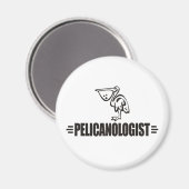 Funny Pelican Magnet (Vorderseite/Rückseite)