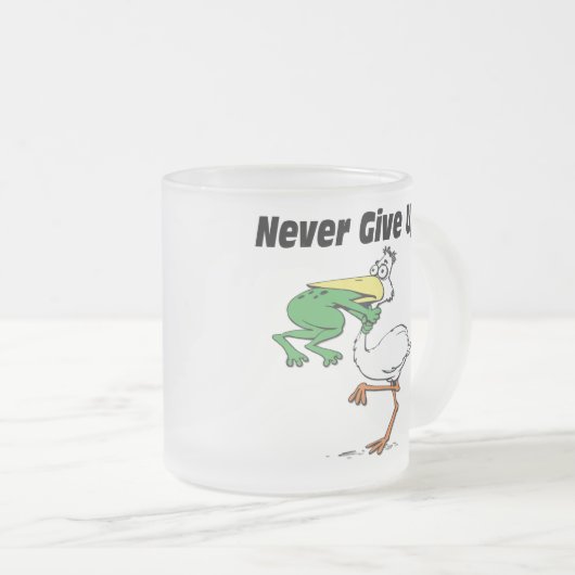 Funny Pelican Mattglastasse (VorderseiteRechts)