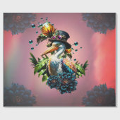 Funny pelican mit Steamponhut Geschenkpapier (Flach)