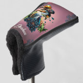 Funny pelican mit Steamponhut Golf Headcover (3/4 Vorderseite)