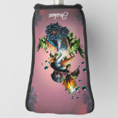 Funny pelican mit Steamponhut Golf Headcover (Rotieren 90)