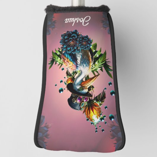 Funny pelican mit Steamponhut Golf Headcover (Rotieren 90)