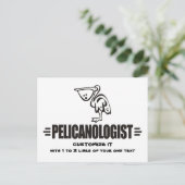 Funny Pelican Postkarte (Stehend Vorderseite)