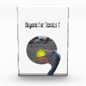 Funny Pelican Tennis Player, Fotoblock (Vorderseite)