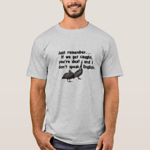 Funny Pelicans auf dem Laufen für Ihn oder ihr Ges T-Shirt