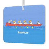 Funny pelicans ruderender Cartoon Autolufterfrischer (Links)