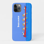 Funny pelicans ruderender Cartoon Case-Mate iPhone Hülle (Rückseite)