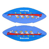 Funny pelicans ruderender Cartoon Football (Paneele)