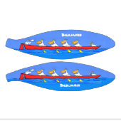 Funny pelicans ruderender Cartoon Mini Basketball (Panele)