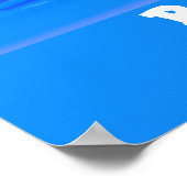 Funny pelicans ruderender Cartoon Poster (Ecke)