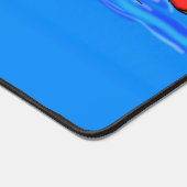 Funny pelicans ruderender Cartoon Schreibtischunterlage (Ecke)