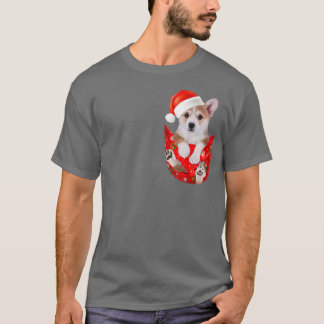 Funny Pembroke Welsh Corgi Christmas Pocket für Co T-Shirt