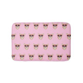 Funny Pembroke Welsh Corgi Pattern Pink Badematte (Vorderseite)