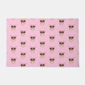 Funny Pembroke Welsh Corgi Pattern Pink Fußmatte (Vorderseite)