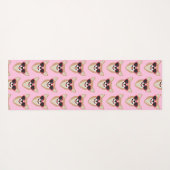 Funny Pembroke Welsh Corgi Pattern Pink Yogamatte (Rückseite (Horizontal))