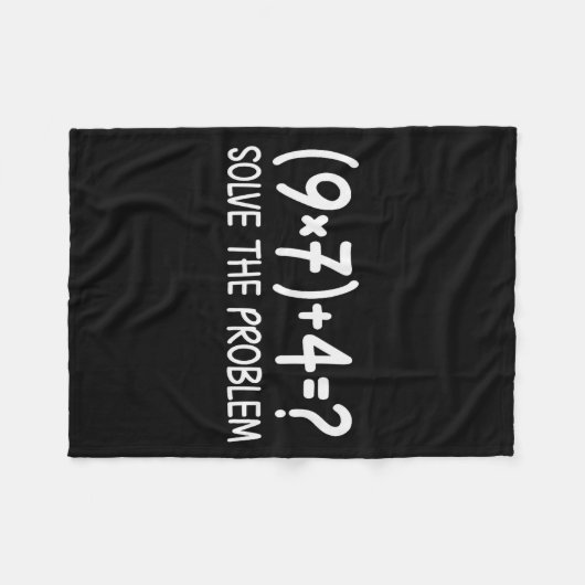 Funny Pemdas Elementary Math Teacher Brainrot 67 M Fleecedecke (Vorderseite (Horizontal))