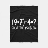 Funny Pemdas Elementary Math Teacher Brainrot 67 M Fleecedecke (Vorderseite)