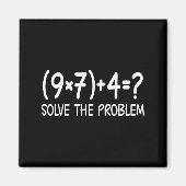 Funny Pemdas Elementary Math Teacher Brainrot 67 M Magnet (Vorne)