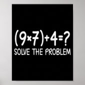 Funny Pemdas Elementary Math Teacher Brainrot 67 M Poster (Vorne)