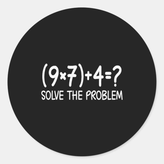 Funny Pemdas Elementary Math Teacher Brainrot 67 M Runder Aufkleber (Vorderseite)