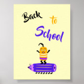 Funny Pencil und Kautschuk Poster (Vorne)