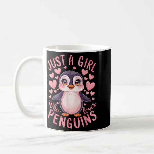 Funny Penguin Animal Just A Girl Who Loves Penguin Kaffeetasse (Links)