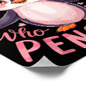 Funny Penguin Animal Just A Girl Who Loves Penguin Poster (Ecke)