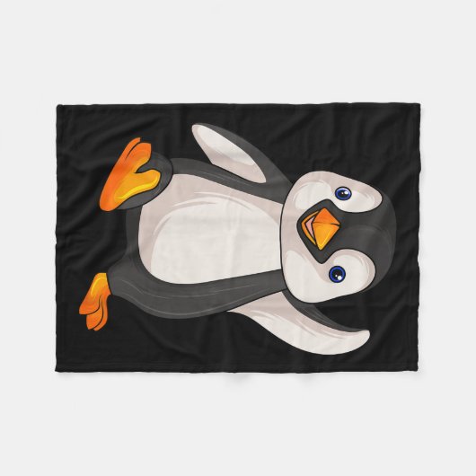 Funny Penguin Apparel S Uni Erwachsene Kinder Kind Fleecedecke (Vorderseite (Horizontal))