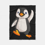 Funny Penguin Apparel S Uni Erwachsene Kinder Kind Fleecedecke (Vorderseite)
