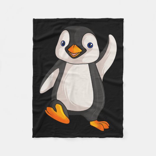 Funny Penguin Apparel S Uni Erwachsene Kinder Kind Fleecedecke (Vorderseite)